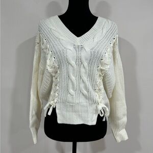 Ultra Flirt || White Soft Sweater